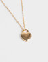 Cadena Corta con Dije Con corazón Collar Corto Con Dije Con Corazón - Dorado