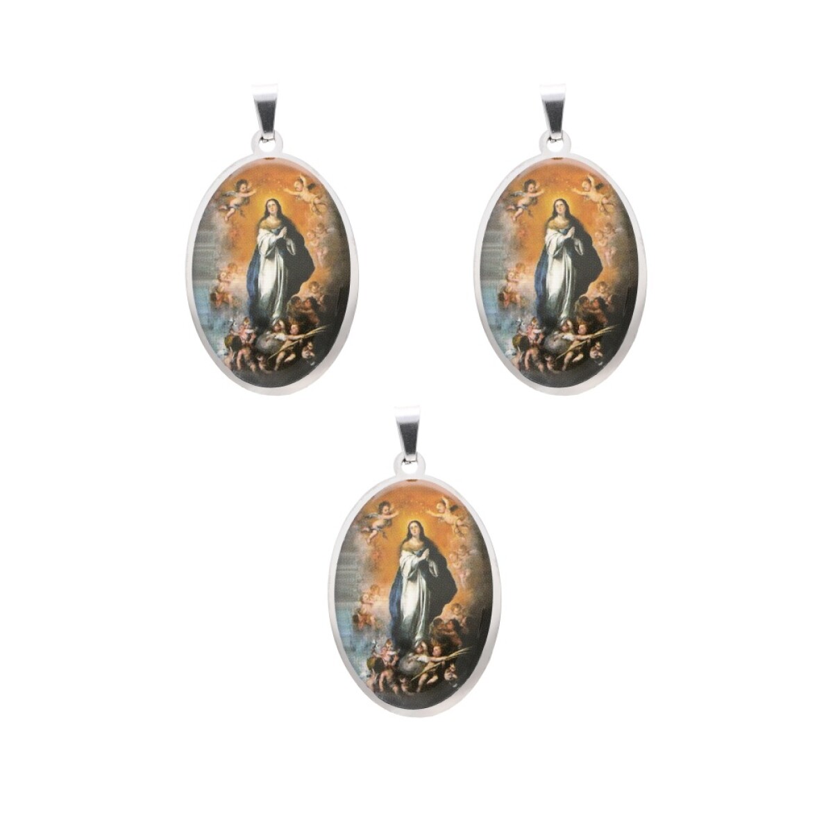 MEDALLAS DE SANTOS 5CM X3 UNIDADES - Gp117/inmaculada Concepcion 