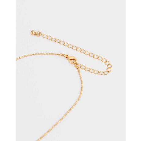 Cadena Corta Con Dije Bañado En Oro Dorado