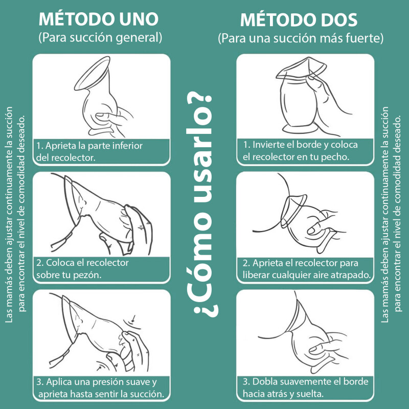 Pack de 2 Recolectores de Leche Materna Manuales en Silicona Bebesit Pack de 2 Recolectores de Leche Materna Manuales en Silicona Bebesit