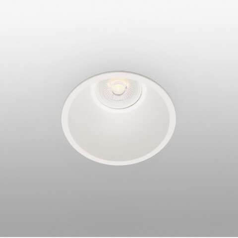 Downlight redondo aluminio blanco s/zoc Ø90mm FA2054