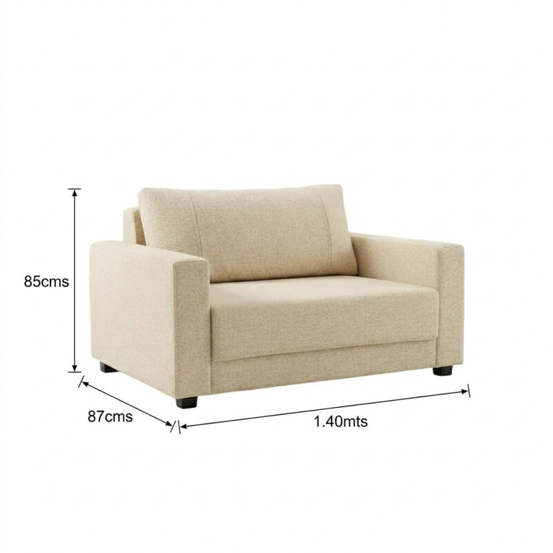 SOFA 2 CUERPOS - TAPIZADO TELA PET FRIENDLY BEIGE SOFA 2 CUERPOS - TAPIZADO TELA PET FRIENDLY BEIGE