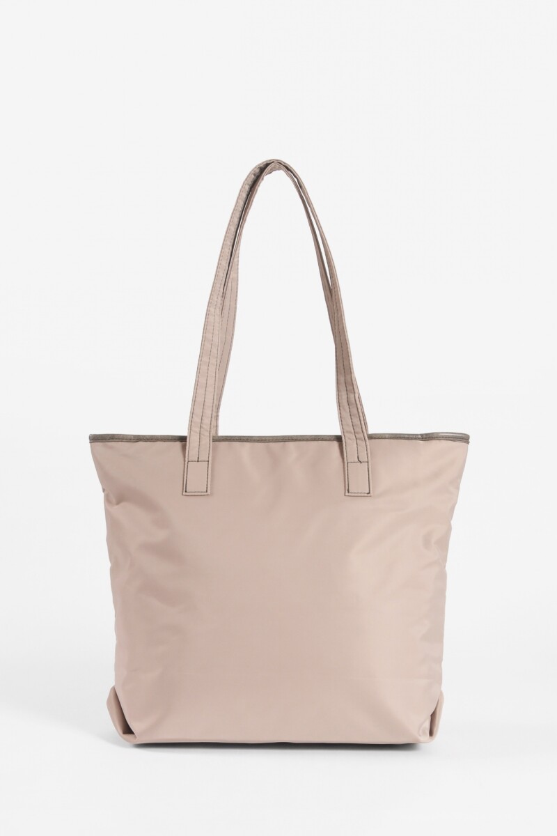 Shopper con monederos removibles beige