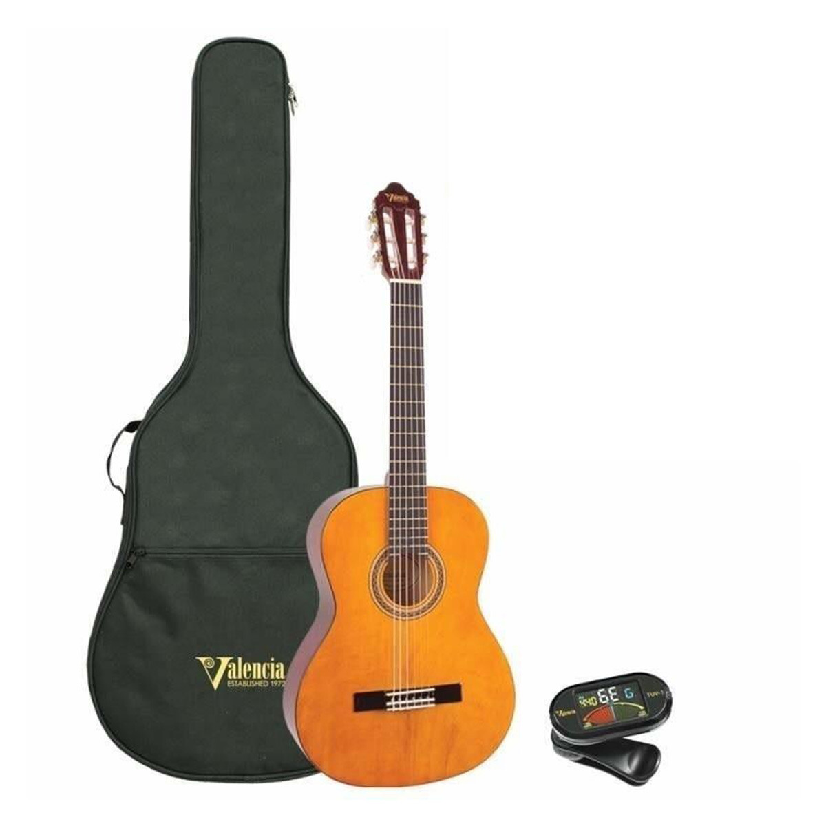 Guitarra Clásica Pack Valencia Vc103k 3/4 Natural 