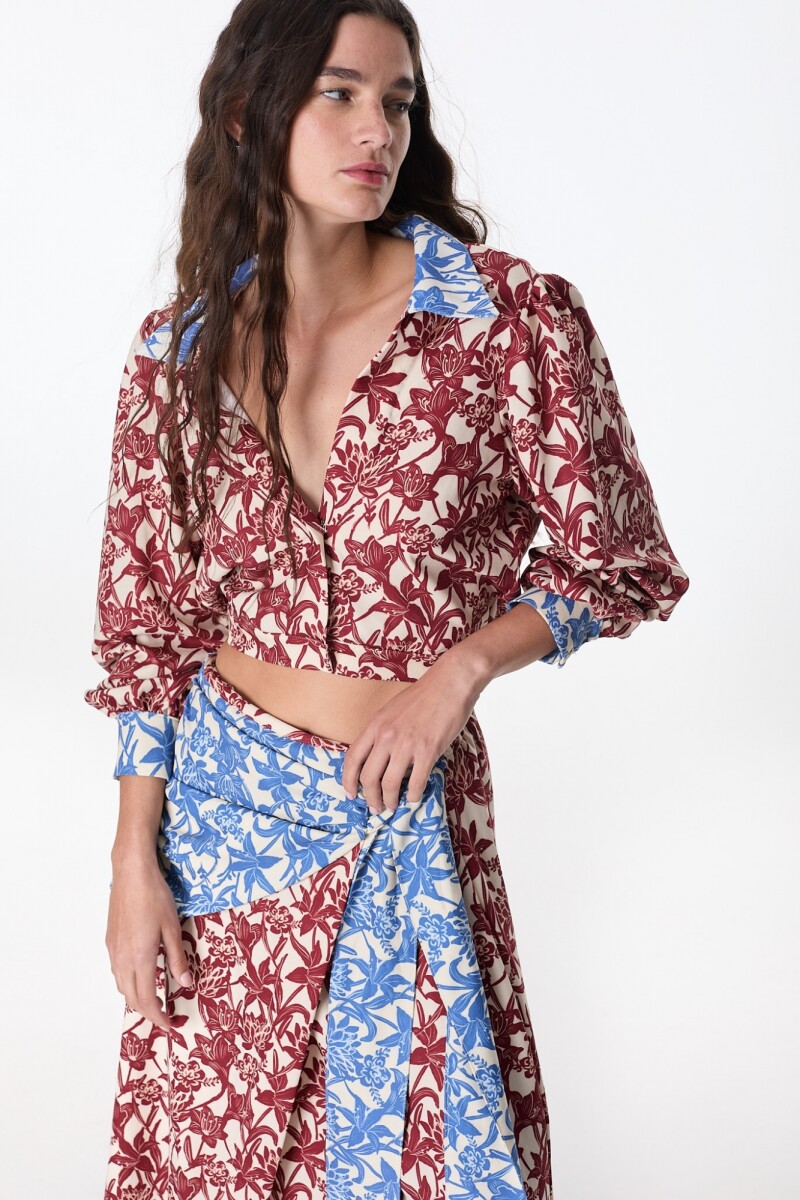 Camisa Print Estampa Flores