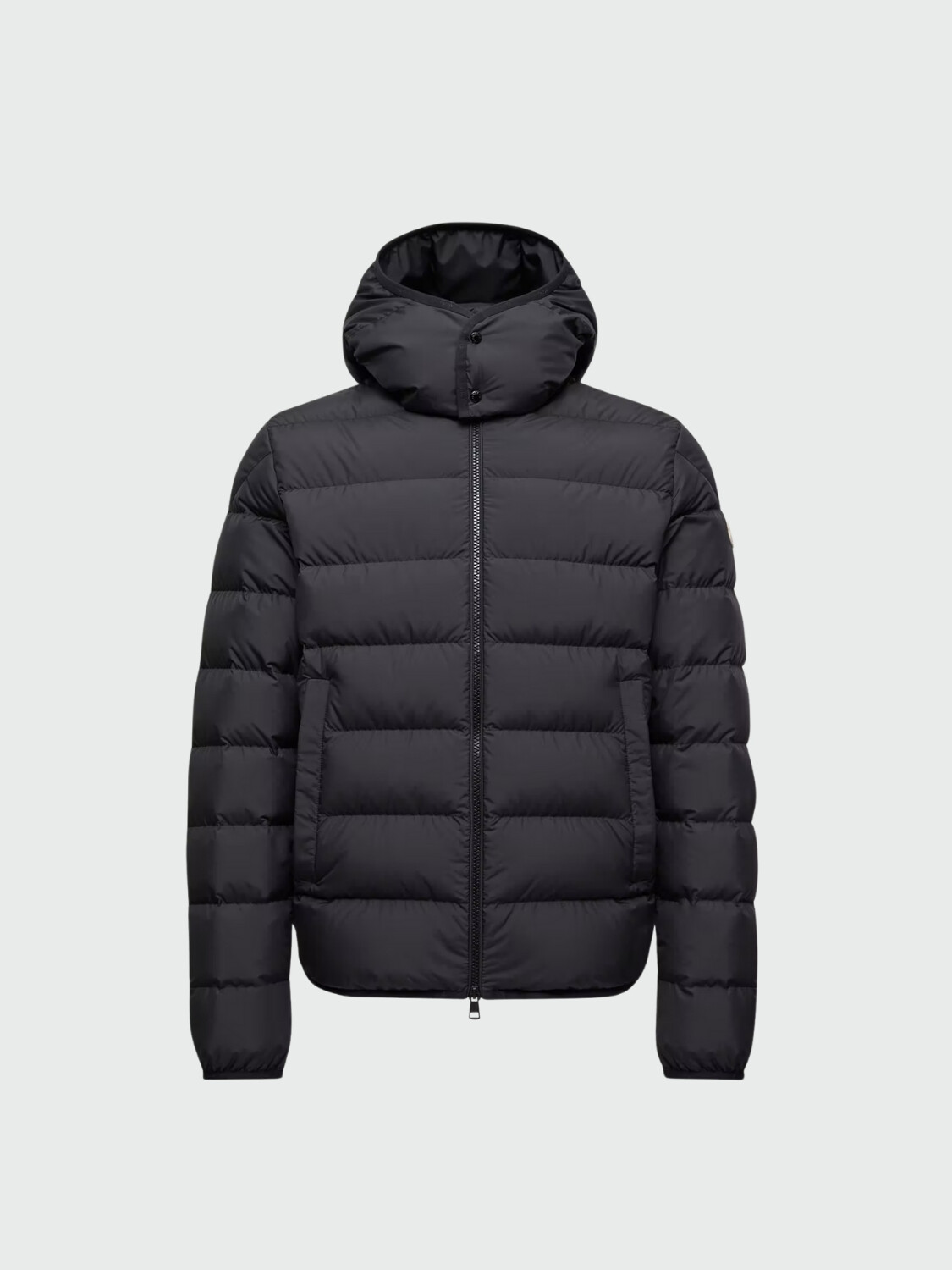 MONCLER - Campera Corta de Plumas Montbrocq Negro