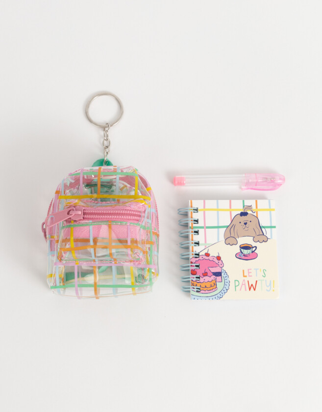 Librería Sets Perrito Set De Librería En Mini Mochila - Combinacion Multicolor