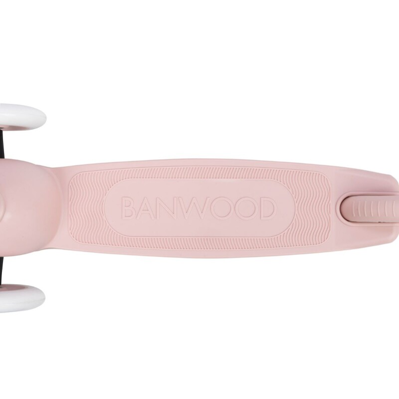 BW-ECO-SCOOTER-CC Monopatín Eco De Tres Ruedas +3 Banwood C/canasto - Faded Pink
