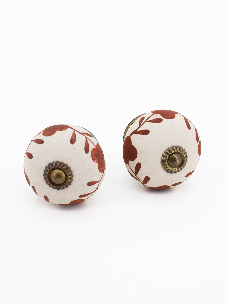 TIRADOR DE CERAMICA PACK X 2 - ROJO (V) 