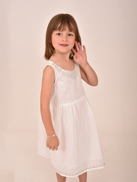 VESTIDO TULIPAN BLANCO