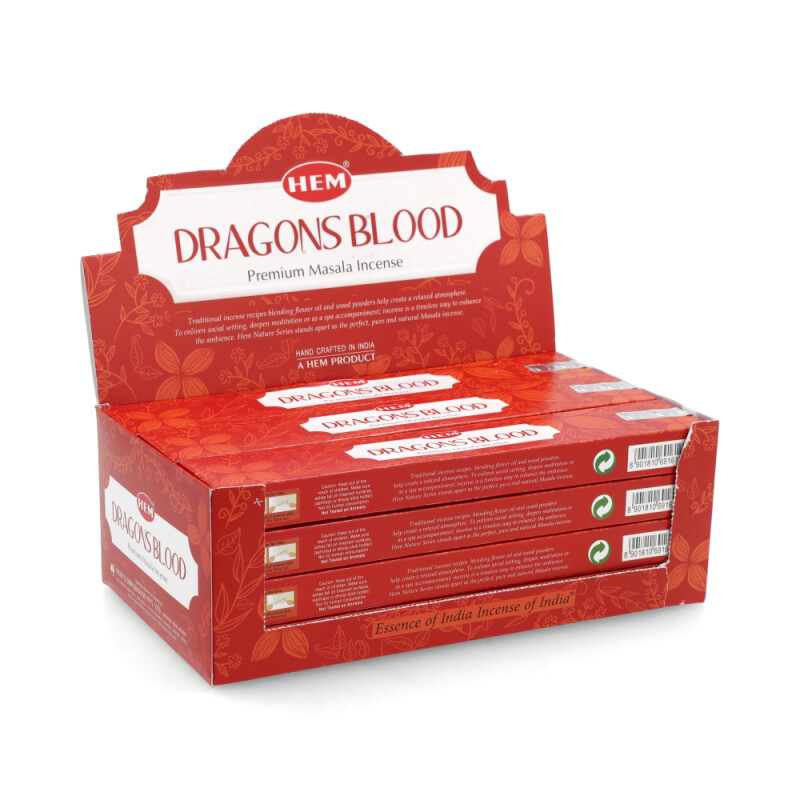 INCIENSO HEM PREMIUM 15 GR X12 Sangre De Dragón