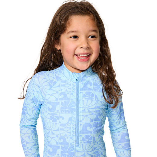 Lycra de niña Rip Curl Aots Oceanic - Celeste Lycra de niña Rip Curl Aots Oceanic - Celeste