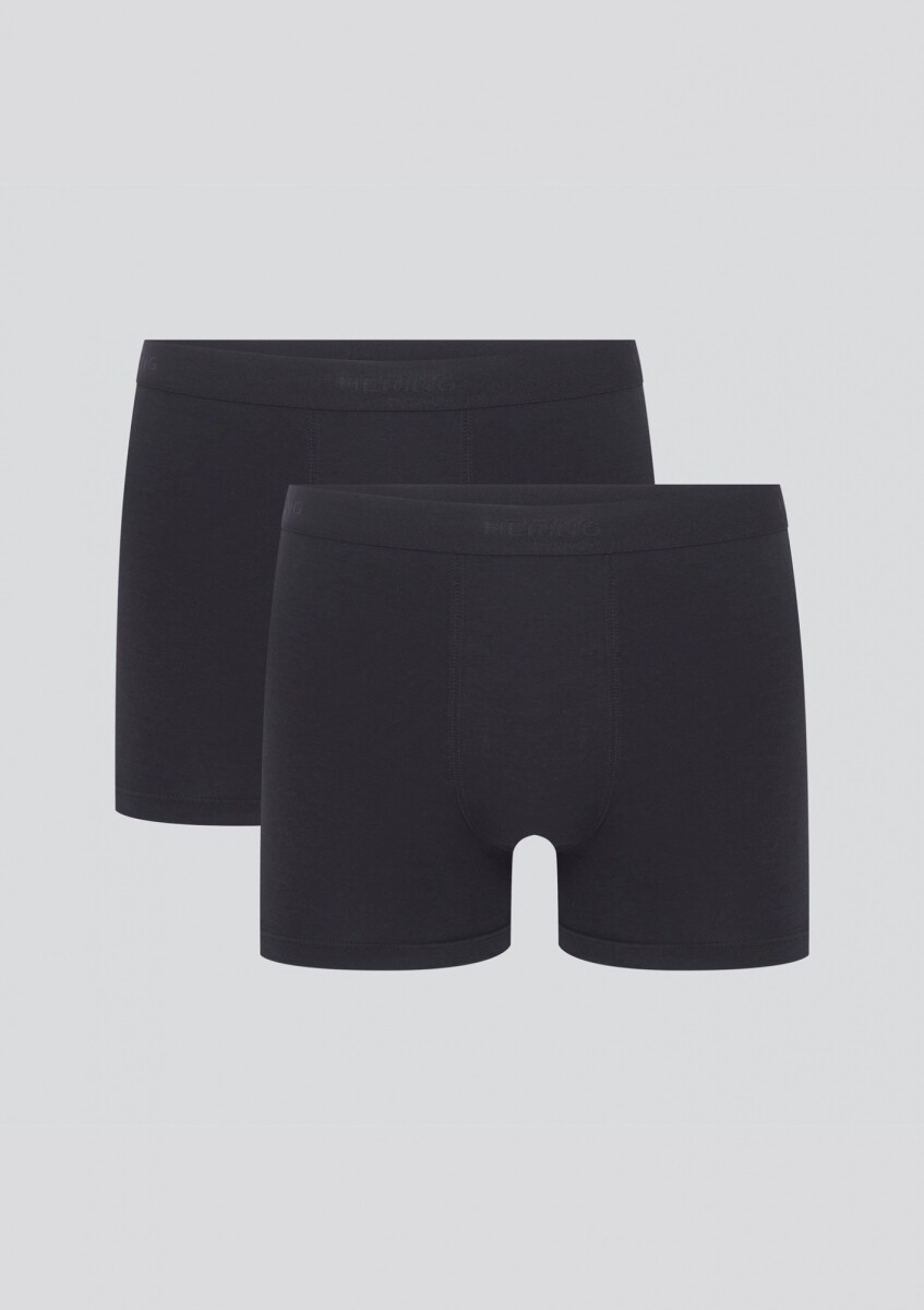 KIT CON 2 CALZONCILLOS BOXER LARGOS - NEGRO 