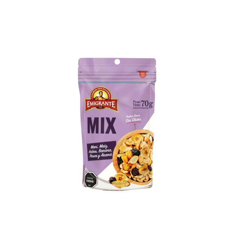 MIX DE MAIZ FRITO Y FRUTOS SECOS 70G MIX DE MAIZ FRITO Y FRUTOS SECOS 70G