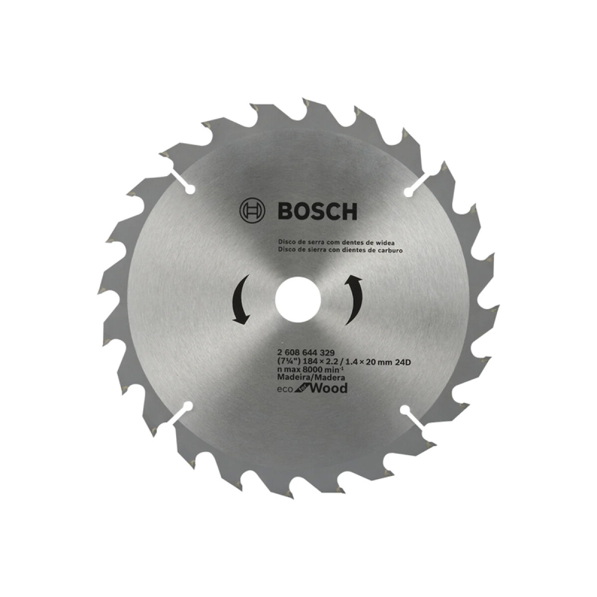 Disco sierra circular p/madera Ø184 24 dien. Bosch - BS3324 