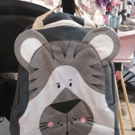 Mochila intantil de tela tigre