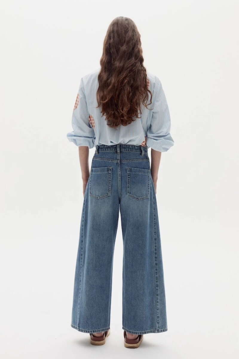 PANTALÓN LIDO EN DENIM Azul