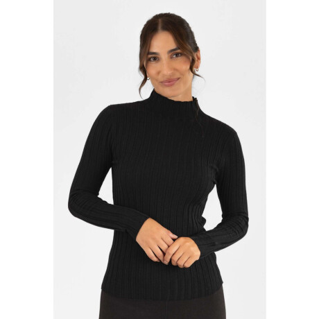 Polera tote Negro