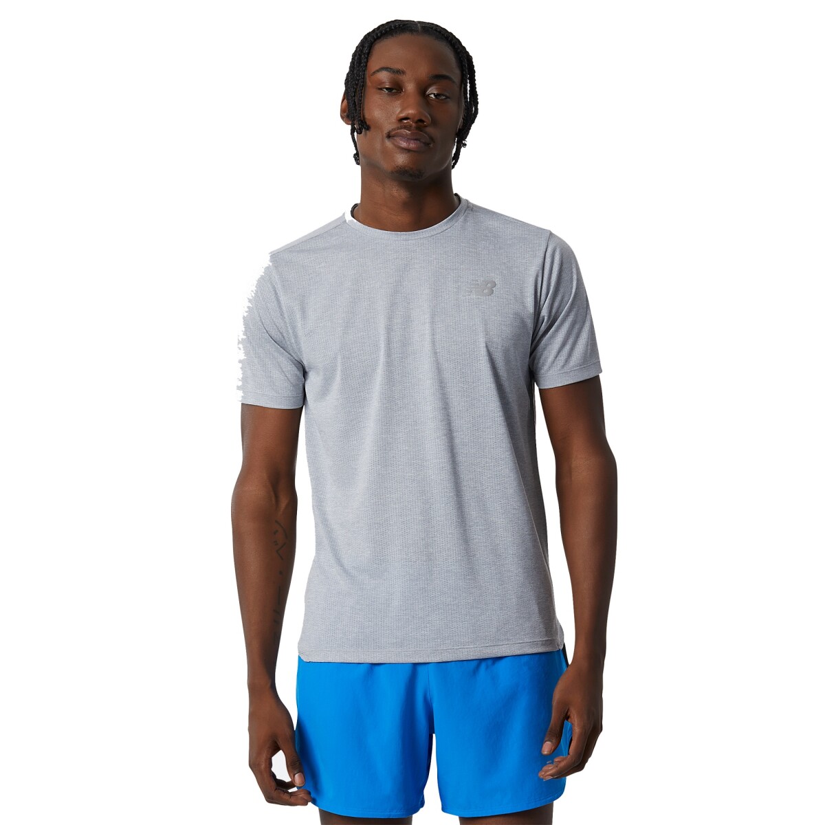 Remera New Balance de Hombre IMPACT RUN MT21262AG - GREY 