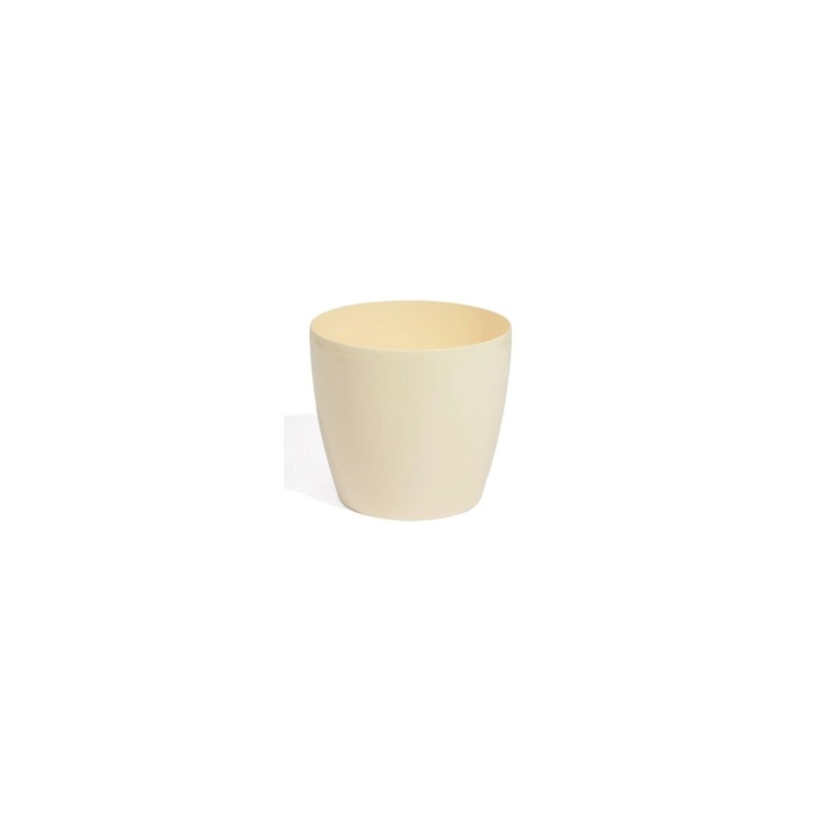 MACETA REDONDA 18 CM UMBRA CREMA - AMARILLO 