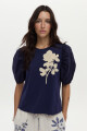Blusa Rosa Azul Marino