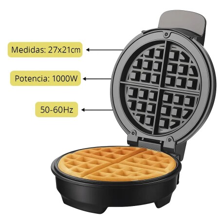 Maquina Para Hacer Waffler Redonda Acero Sonifer 1000 Watts Maquina Para Hacer Waffler Redonda Acero Sonifer 1000 Watts