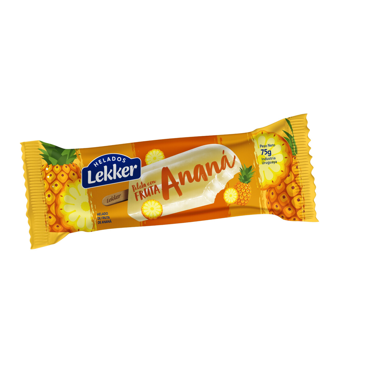 Paleta Frutal Lekker 75 Gr Anana - 30 Ud 