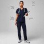 Top Method Scrub Top Mujer Navy