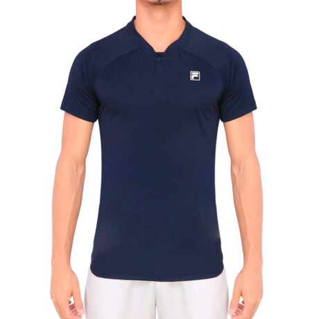Fila Player F-Box Basic Polo Tenis Para Hombre Marino