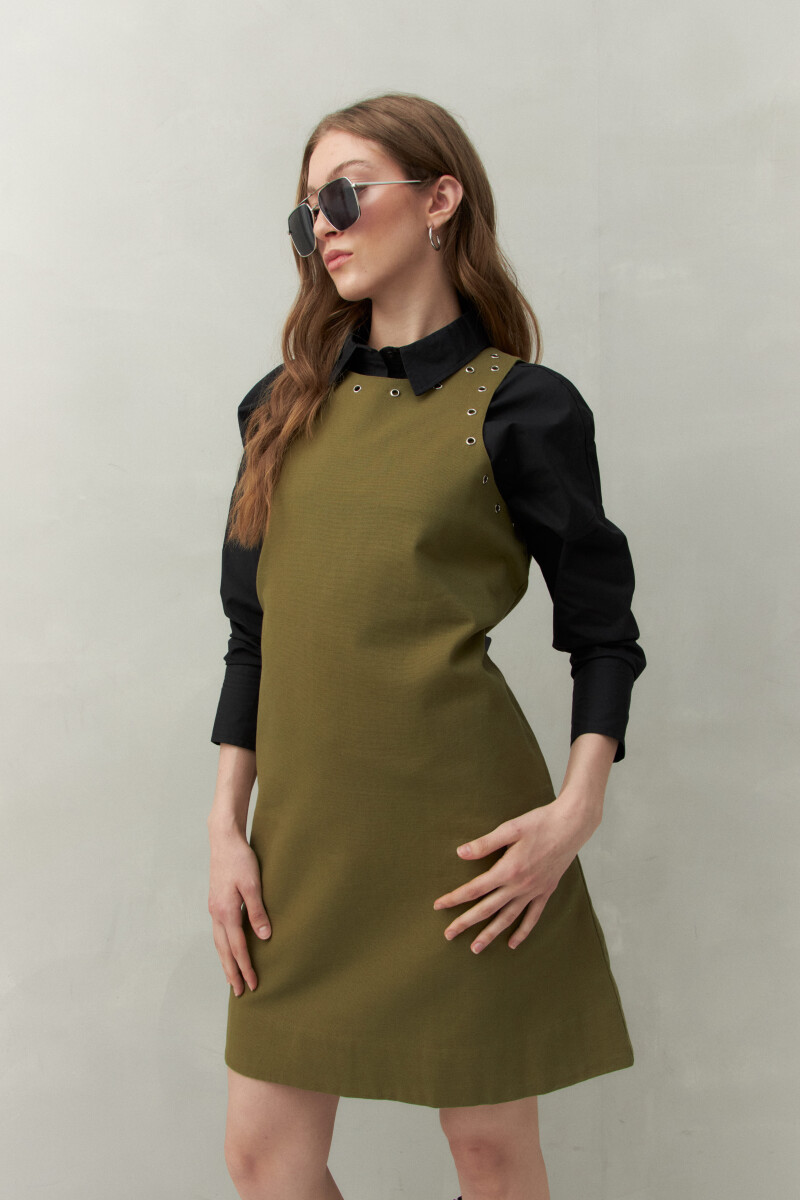 VESTIDO KUTA Verde Cazador