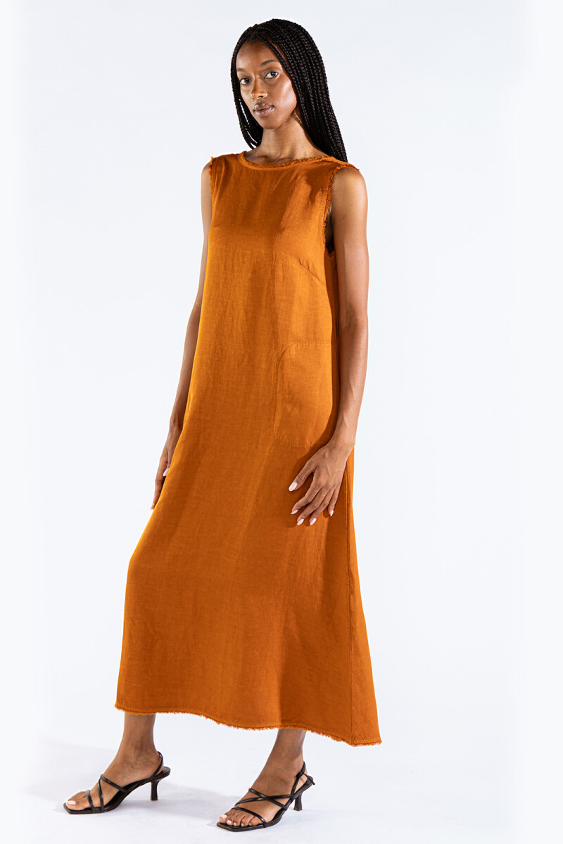 LARA LONG DRESS Rum