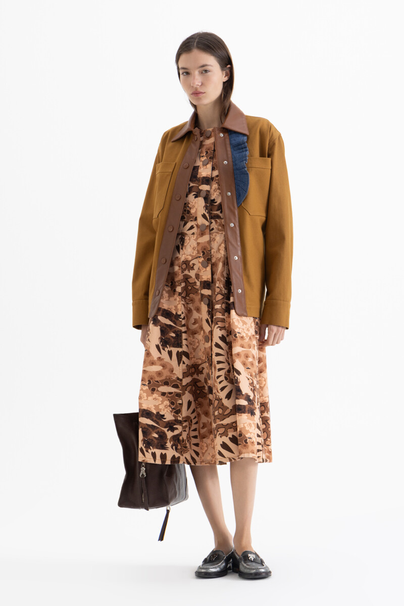 VESTIDO DRAGONES Camel