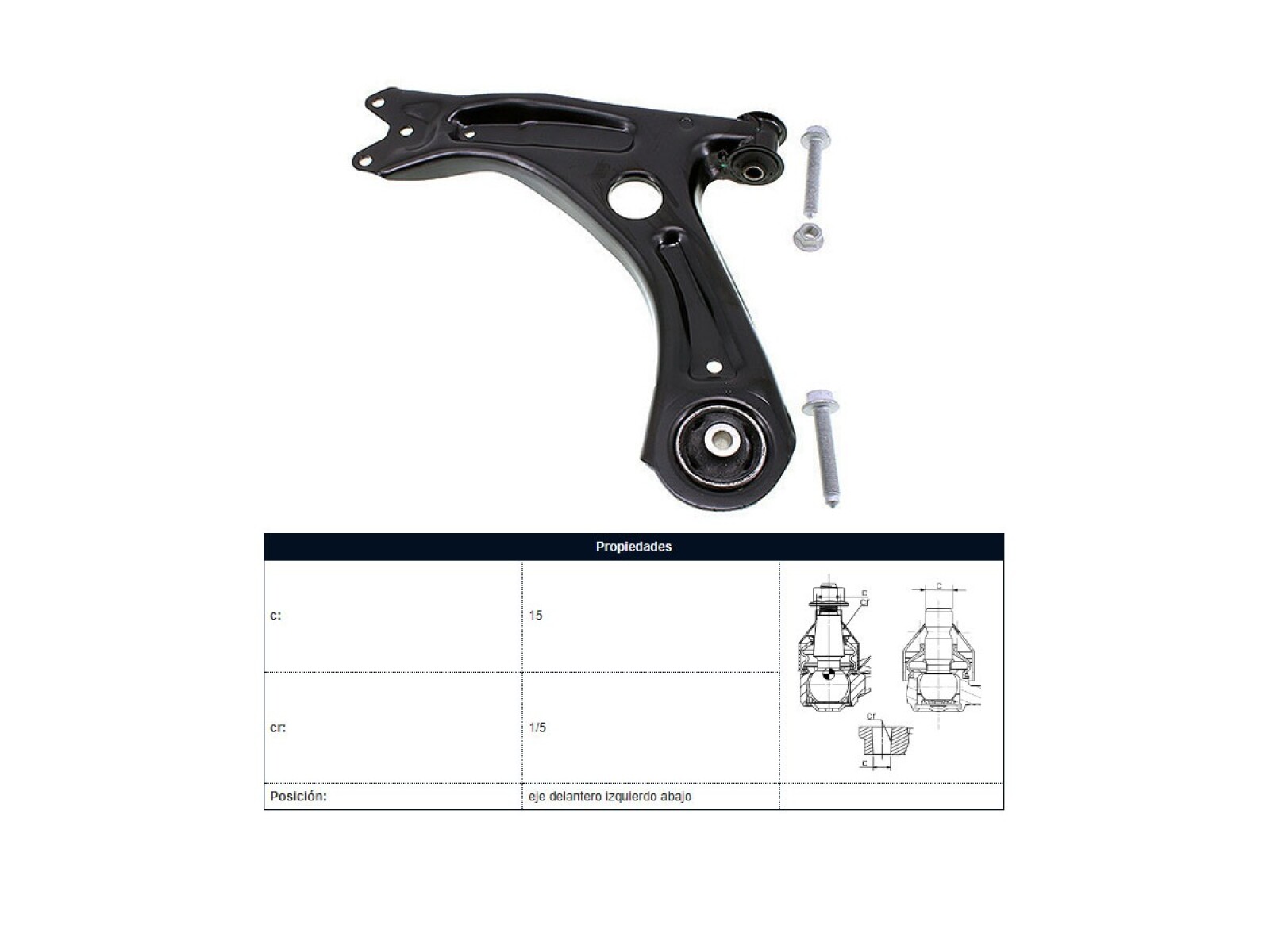 Parilla De Suspension Delantera Volks Up 15-25 Der 
