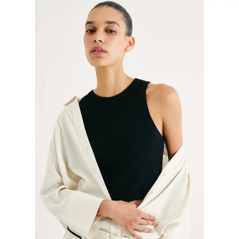 BLUSA SM FEM PRETO ESCURO