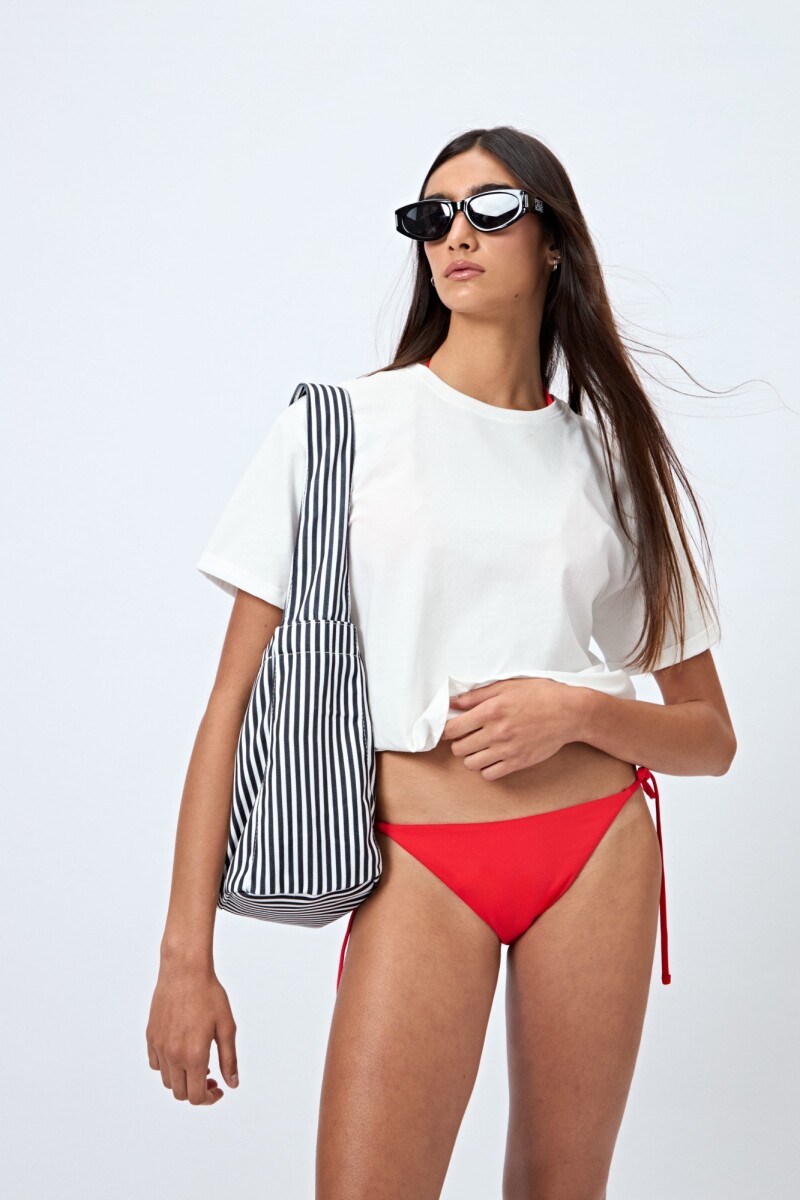 BOTTOM TIRITAS SOLID Rojo Brillante