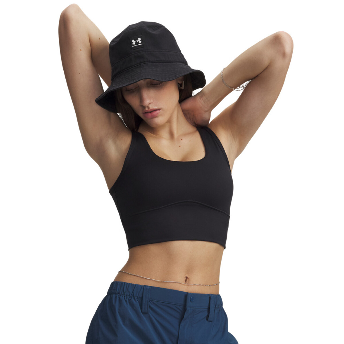 Meridian Fitted Crop Tank-BLK - BLK-001 