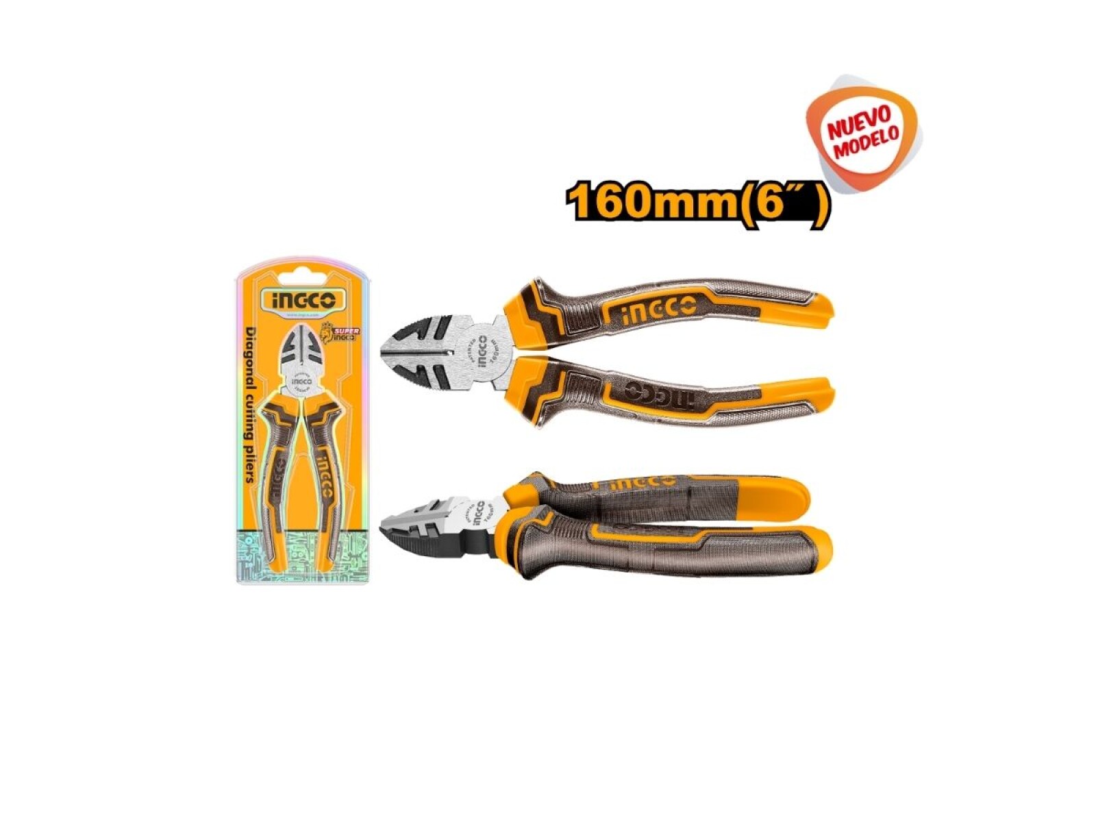 ALICATE CORTE DIAGONAL 6" EN BLISTER 
