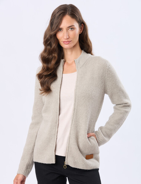 CAMPERA TEJIDA DE ABRIGO Verde