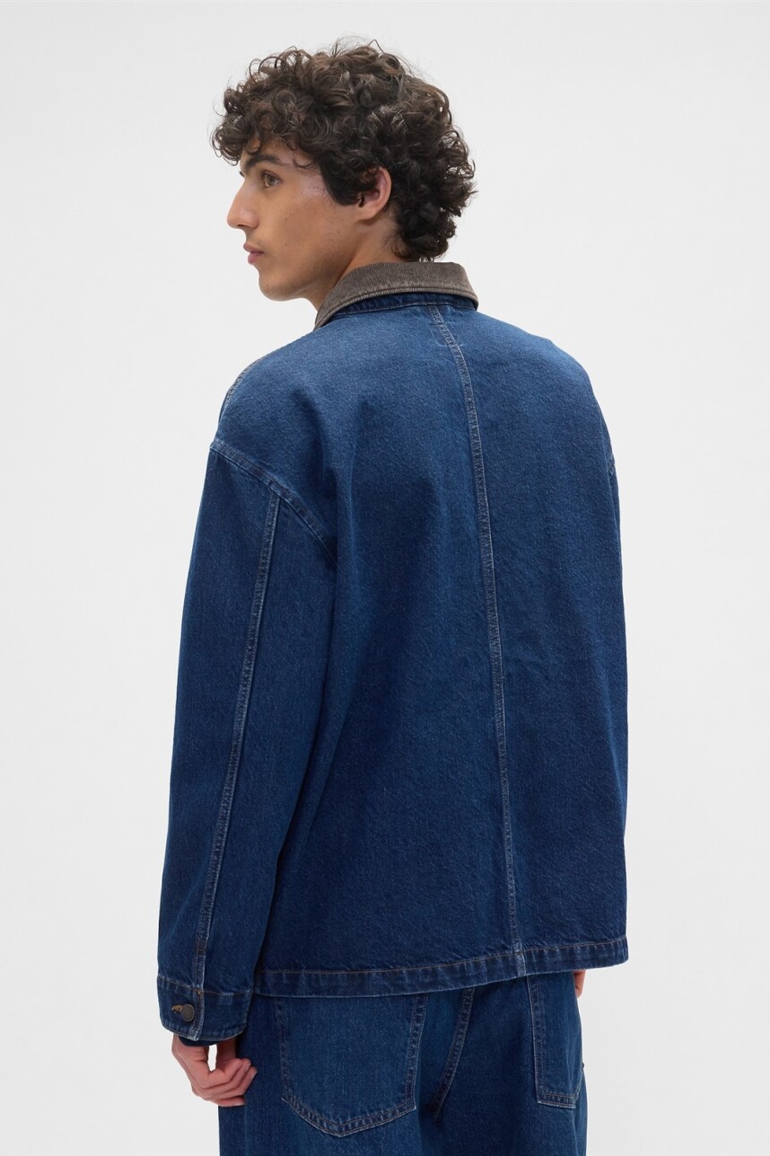 Campera De Jean Hombre Dark Rinse