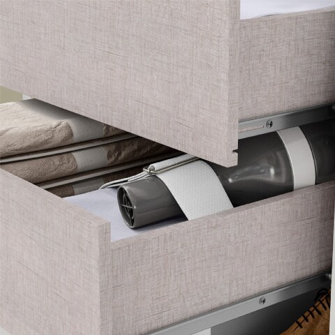 Ropero Antares 2 Puertas Corredizas con 2 Cajones Blanco Ropero Antares 2 Puertas Corredizas con 2 Cajones Blanco