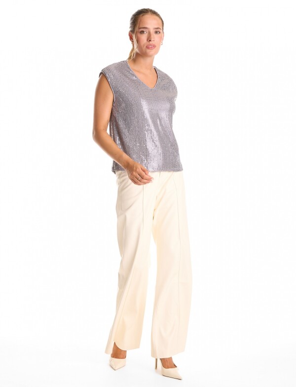 Blusa Lentejuelas GRIS