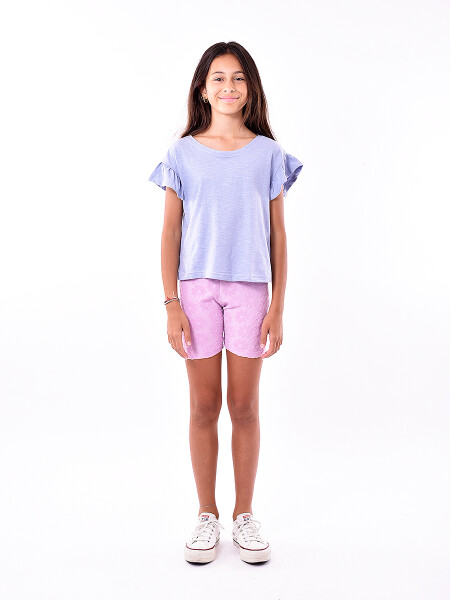 REMERA INÉS KIDS AZUL CLARO