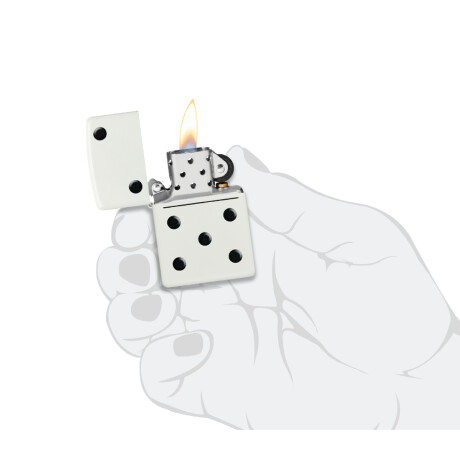 Encendedor Zippo Blanco C/diseño 0