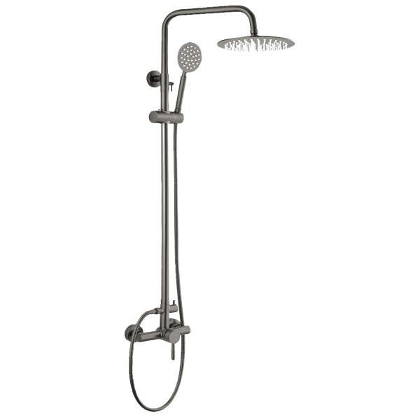 BARRAL WICO COLOR GRAFITO C/DUCHA MONOCOMANDO Barral Wico Color Grafito C/ducha Monocomando