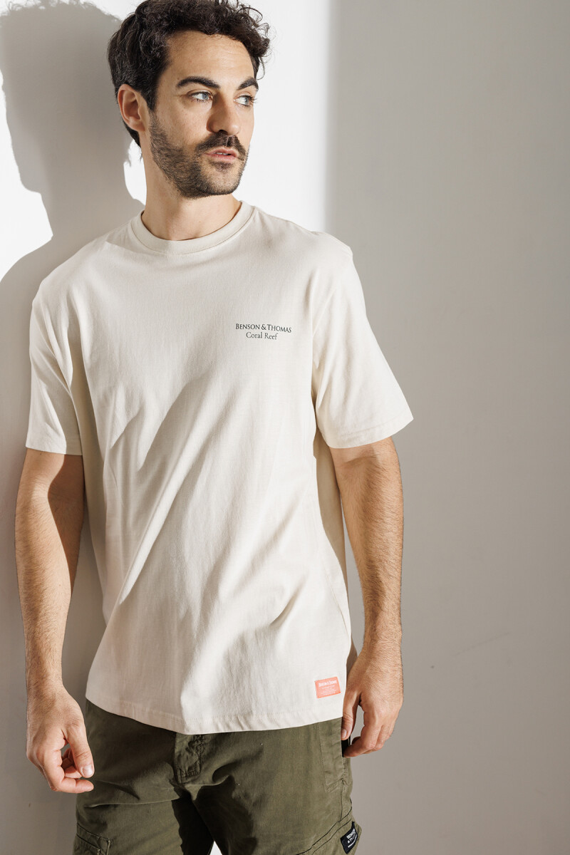 T-SHIRT REEF - CREMA 