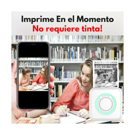 Mini Impresora Térmica Instantánea AZUL