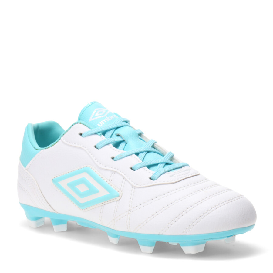 Championes de Fútbol 11 Infantiles Umbro Touch HG Blanco - Celeste