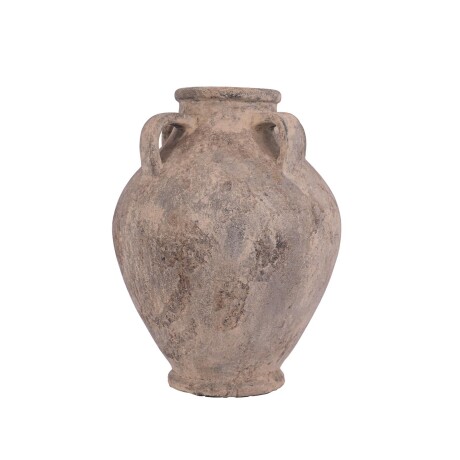 JARRÓN DECORATIVO EGIPTO TERRACOTA NATURAL-BEIGE NATURAL/GRIS