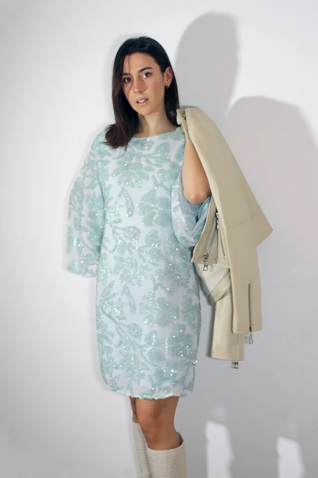Vestido Leona Verde Agua