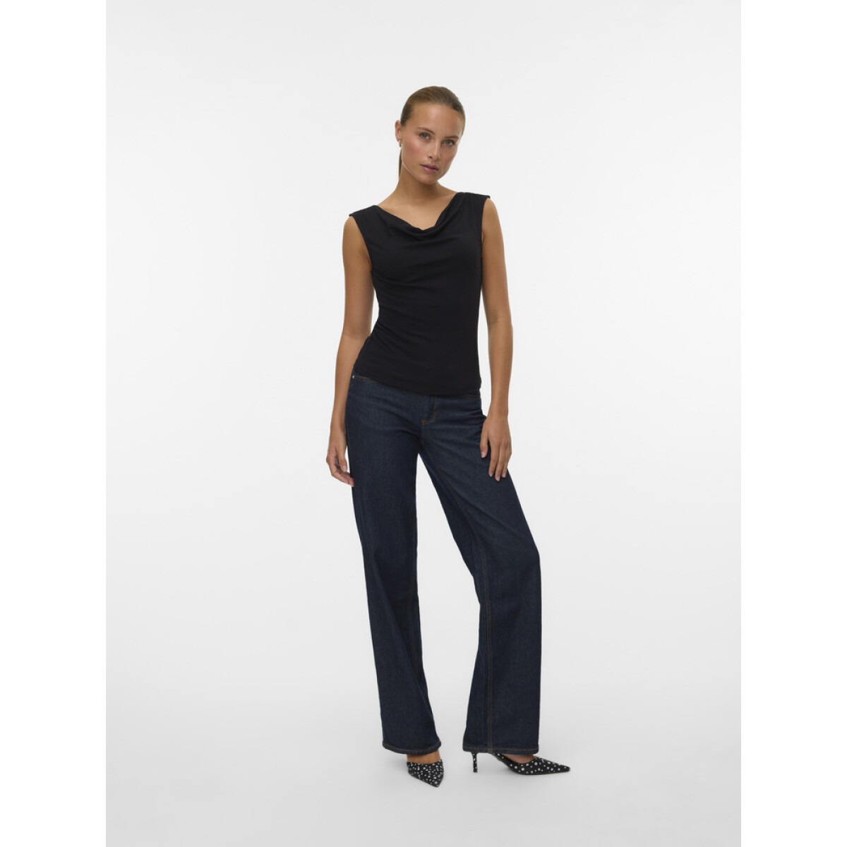 VMJOLENE SL WATERFALL TOP JRS GA - BLACK 